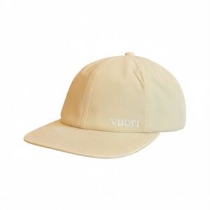 Vuori Performance Cord Hat Beige Unisex Adjustable Strap Baseball Cap